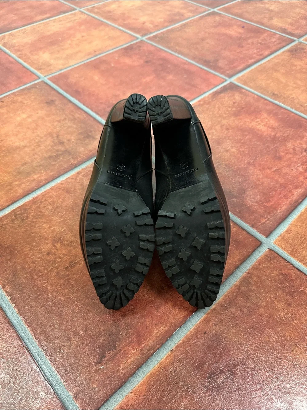 All Saints Sarris Leather Ankle Boots in Black